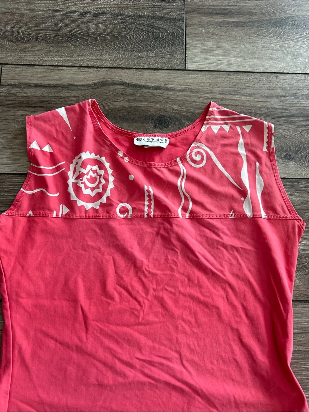Sleeveless Coral Pink Women's Swim Set
